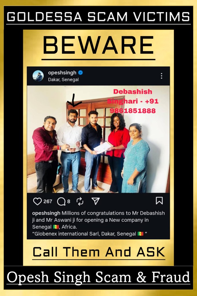 Goldessa scam victims — Debashish Singhari