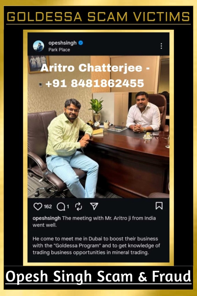 Goldessa scam victims — Aritro Chatterjee
