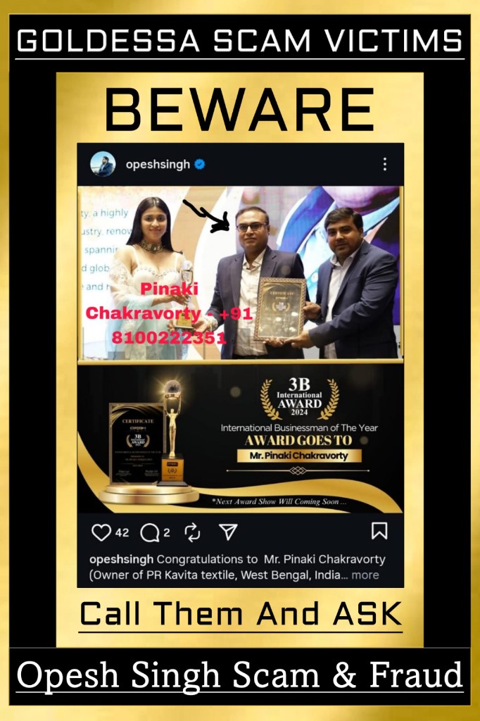 Goldessa scam victims — Pinaki Chakravorty